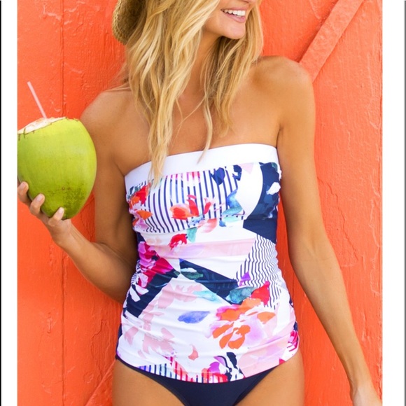 strapless tankini bathing suits